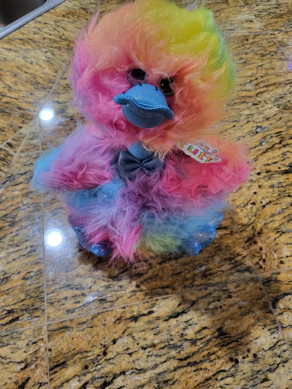 The Petting Zoo Tutti Frutti Rainbow Ostrich Plush w/ Tag